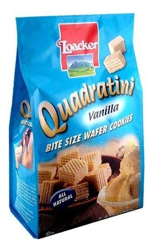 Loacker Quadratini, Galleta De Oblea De Vainilla, Paquete De