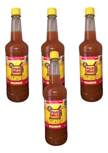 Jarabe Michelada Mango 6 L Fruti Mich Cerveza Coctelería