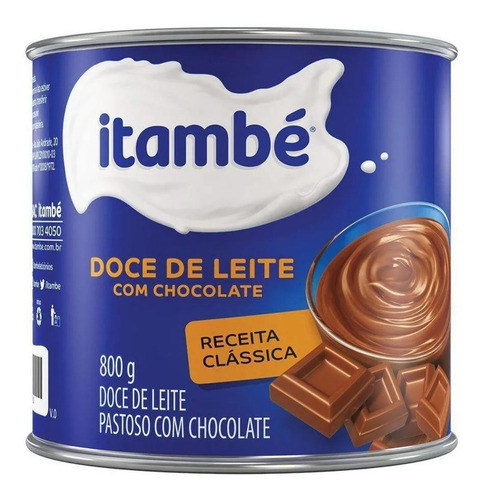 Doce De Leite Com Chocolate Itambé Lata 800g