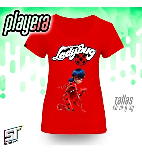 Playera Personalizada Alusiva A Ladybugbug 0005 Decolorenvi