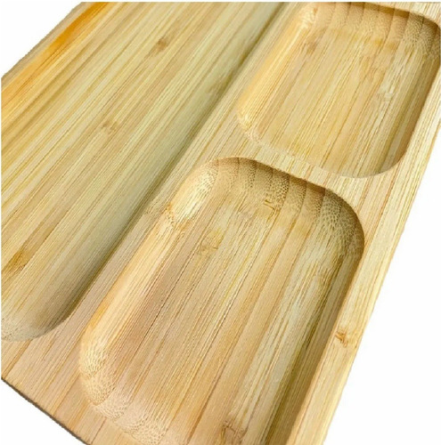 Bandeja De Madeira Bambu Tábua Petisqueira 32cm