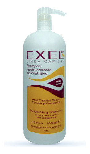 Shampoo Reestructurante Hidronutritivo Colageno Exel 1000 Ml
