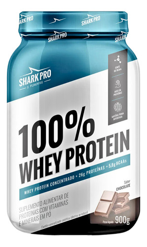 100% Whey Protein Chocolate 900g - Shark Pro
