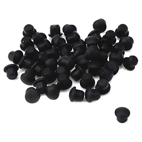 Tapones Tighall De Plástico Blando Negro, 4,5 Mm De Agua, 50