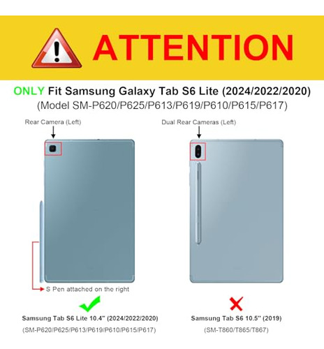 Funda Delgada Para Galaxy Tab S6 Lite 10.4 PuLG 2024/2022 -2