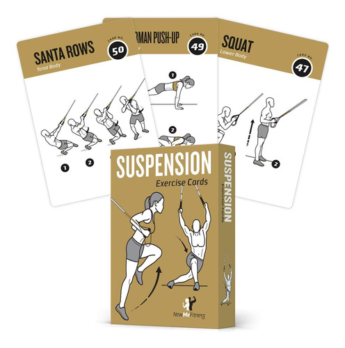 Tarjetas De Ejercicios De Suspension  Juego De 62: Compatib