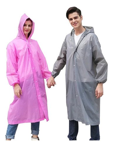 Capa Poncho Impermeable Lluvia Viento Estandar Adulto Gorro