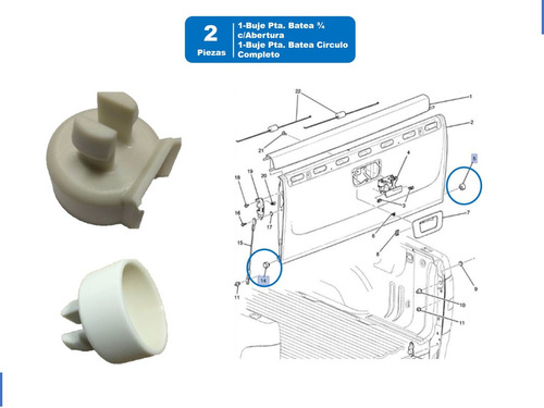 Kit Bujes Pta Batea Taza 3/4, Circulo Compl  Silverado 2009