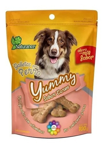 Yummy Galletas Sabor Carne Perro 100grs Naturance