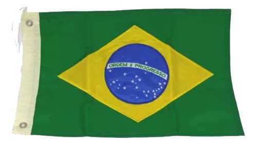Bandeira Do Brasil P/ Lancha Barco - 22x33 Cm