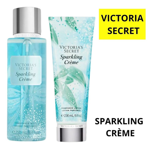 Victoria Secret Sparkling Creme Mist + Loción Set