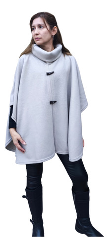 Poncho Polar Mujer Con Cuello Alto Calidad Premium