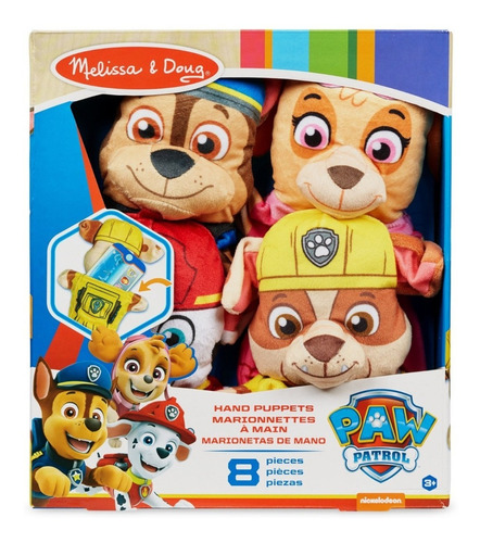 Melissa & Doug Títeres De Mano 4 Piezas Paw Patrol