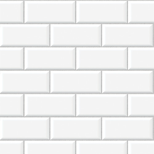Azulejo Metro White Adesivo Para Cozinha Moderno Lavável 10m