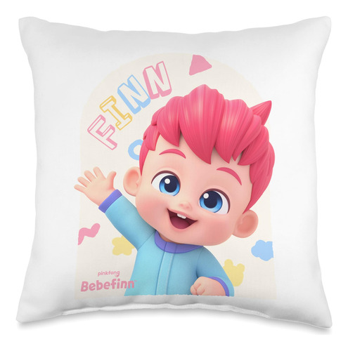 Pinkfong Bebefinn - Almohada Oficial, 16 X 16 Pulgadas, Mult