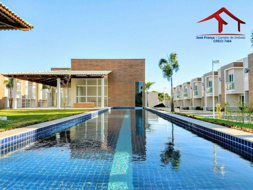 Casa Com 3 Dormitórios À Venda, 95 M² Por R$ 359.000,00 - Eusébio - Eusébio/ce - Ca0094