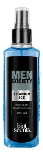 Body Spray Bioscents Men Society Titanium Ice 200ml
