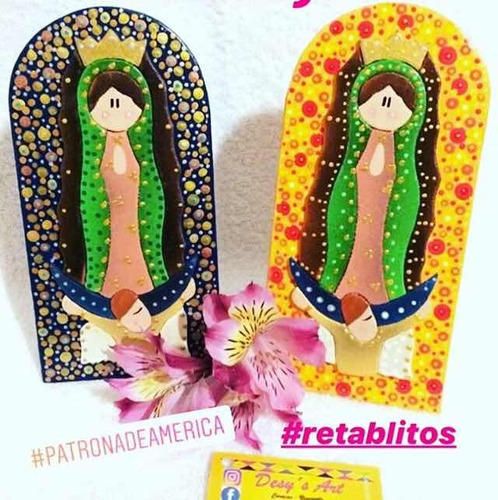 Virgen De Guadalupe Retablitos De Mesa En Mdf Desy´s Art