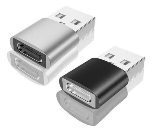 Adaptador Usb Tipo C Hembra A Usb Macho Convertidor 2 Pcs