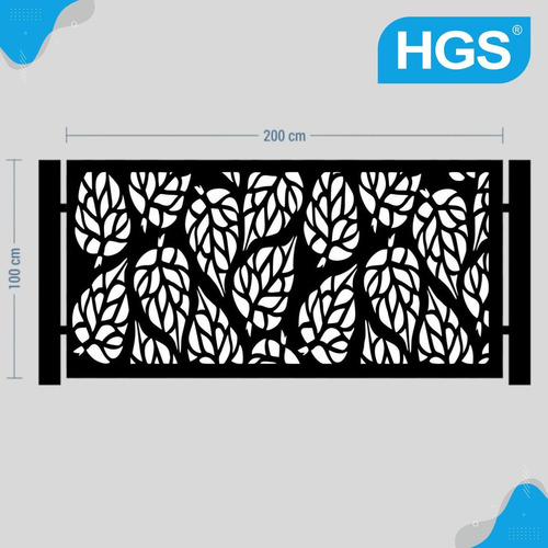 Baranda Balcon Chapa Decorada 2m X 1m Terrazas Y Piletas Gris Oscuro
