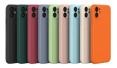 Funda Carcasa Silicona Para iPhone 12/12 Pro Varios Colores