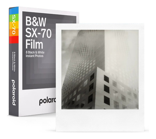 Repuesto Polaroid Black & White Sx-70 Film Pack 8 Unidades