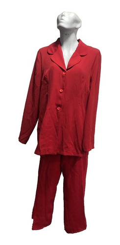 Conjunto Para Mujer Saco Y Pantalon Dama Color Rojo Talla 38