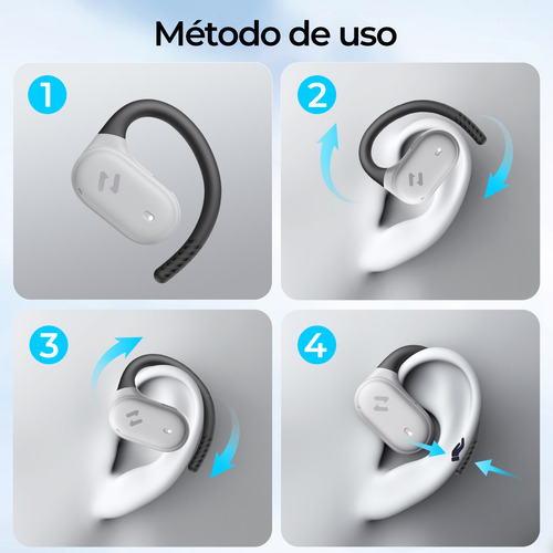 Audífonos Inalámbricos Deportivos Bluetooth App Con Ganchos