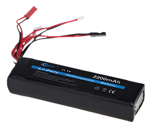 Bqy Transmisor Lipo Batería 11.1v 2200mah Conector 3 Jr Futa