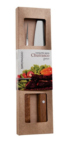 Juego Para Trinchar Simonaggio Churrasco 2 Pz Caja De Carton