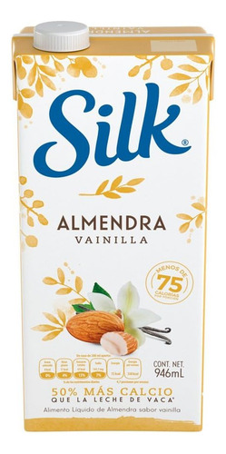 Bebida Silk Almendra Sabor Vainilla 6 Pzs. 946 Ml.