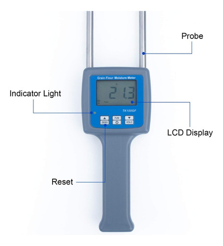 Medidor De Humedad En Harina Granos Tk100gf Cafe Y Mas