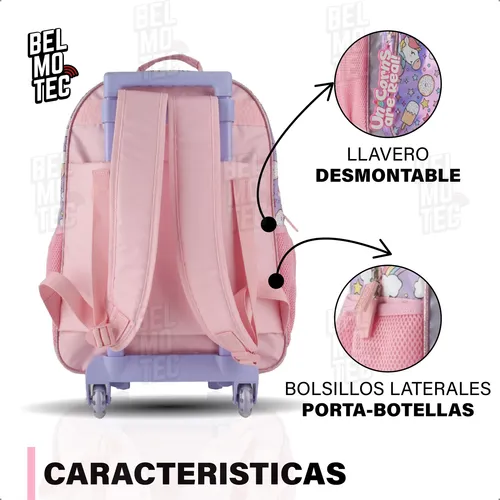 Mochila carrito nena unicornio hot sale