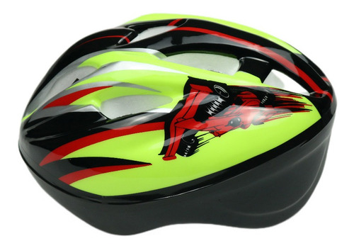 Imagem 4 de 7 de Kit Capacete Cotoveleira Joelheira Infantil Bike Skate Verde