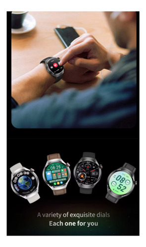 Smartwatch Watch 4 Para Hombre O Mujer Plata