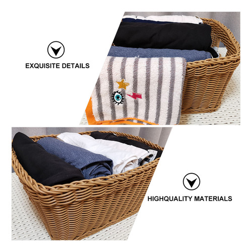 Cesta De Almacenamiento De Ratán Para Ropa