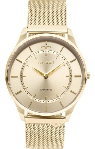 Relógio Technos Feminino Dourado Slim 9t22ak/4x