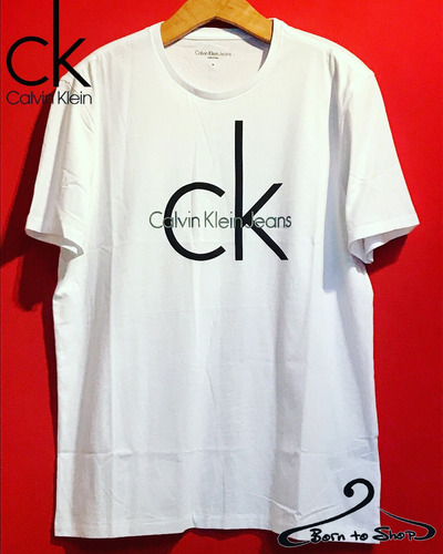 Remera Calvin Klein Manga Corta Blanca Original 