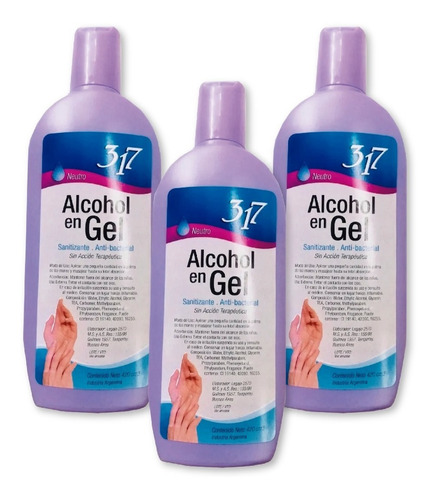 Alcohol En Gel X 420 Ml X 12 Unidades 