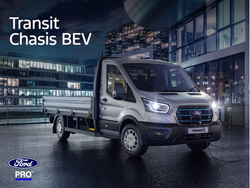 Ford E-transit 100% Eléctrica Chasis Bev