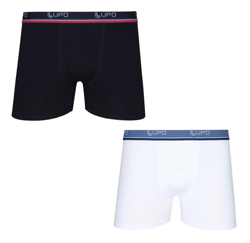 Kit 2 Cueca Lupo Boxer Adulto Diversas Cores A Vista