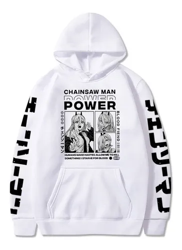 Chainsaw Man Denji Power Anime Prints Sudaderas Con Capucha