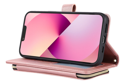 Funda Para Samsung Galaxy A15, A06 Y A16, Tarjetero Con Cremallera, Bolso, Elegante Funda Tipo Cartera