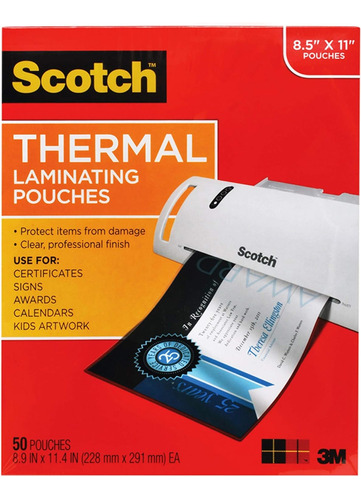 Scotch Tp  - Bolsas De Plastificado Termico  Tamaño De Car