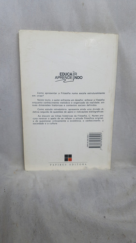 Livro Aprendendo Filosofia - César Aparecido Nunes - Editora Papirus (Usado)