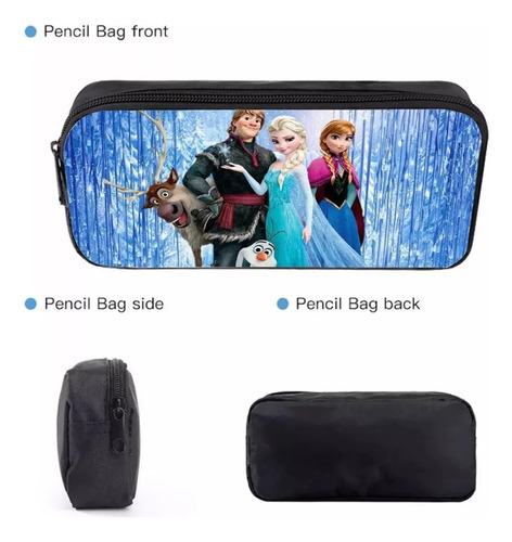 . Set De Mochila Frozen Princess De 3 Piezas, Unisex, 16