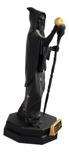 Estatua Merlín 25cm 3d Color Premium Negro