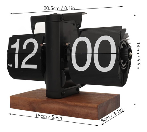 Reloj Digital De Flip Flip Hacia Abajo Retro Base Retro Base