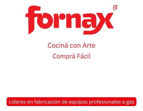 Cocina A Gas Fornax Ci55 Vv Con 4 Hornallas Y Visor Gris