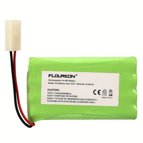 Floureon 9.6v 1800mah De Alta Potencia Recargable Ni-mh Reem